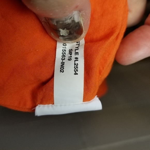 J Crew all over eyelet midi wrap dress resort orange - Picture 6 of 15